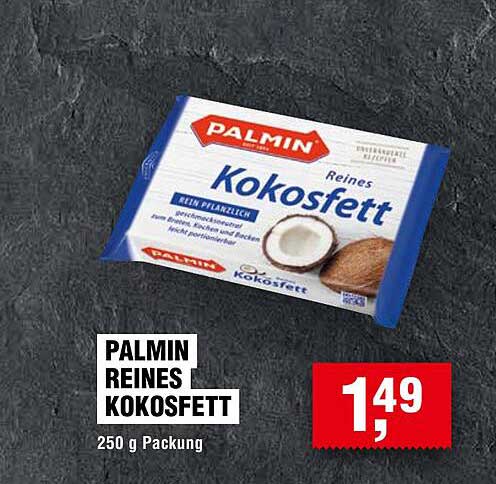 PALMIN Reines Kokosfett 250 g Packung
