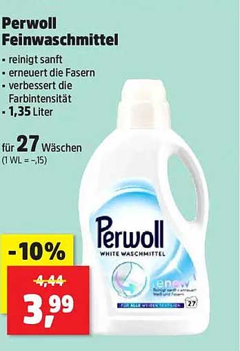 Perwoll Feinwaschmittel 1,35 Liter für 27 Wäschen