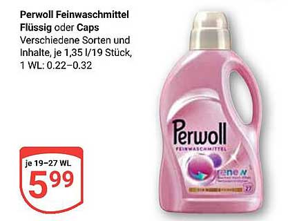 Perwoll Feinwaschmittel Flüssig oder Caps