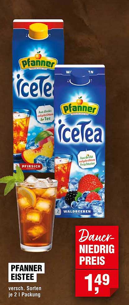Pfanner Eistee - Verschiedene Sorten je 2 | Packung
