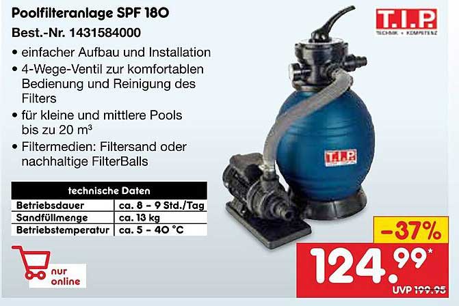 Poolfilteranlage SPF 180