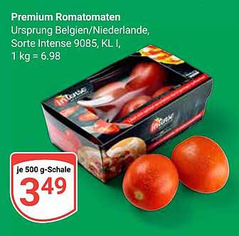 Premium Romatomaten - je 500 g-Schale für 3,49