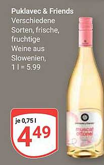 Puklavec & Friends - Verschiedene Sorten, frische, fruchtige Weine aus Slowenien