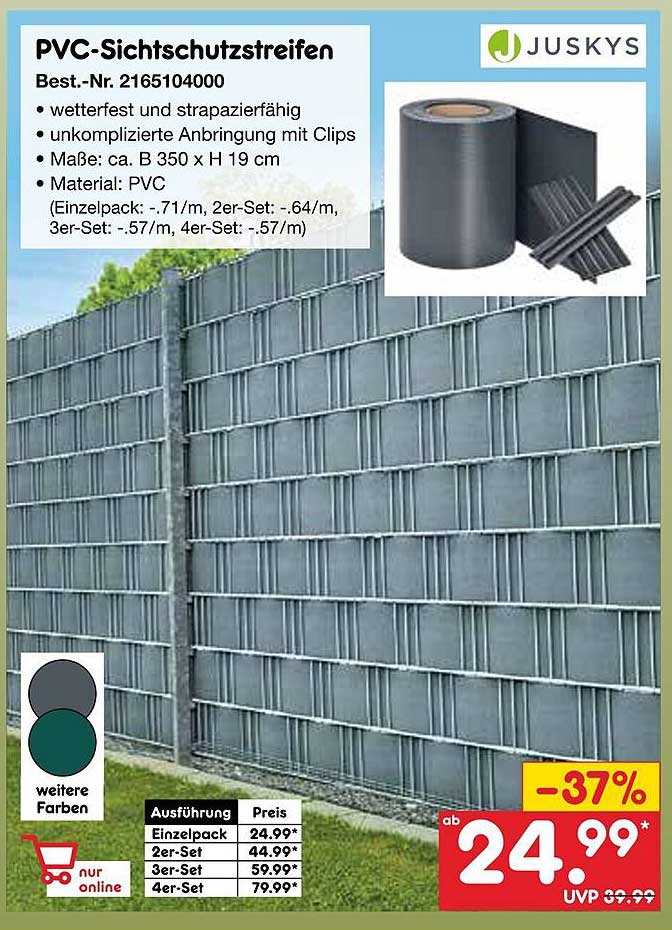 PVC-Sichtschutzstreifen