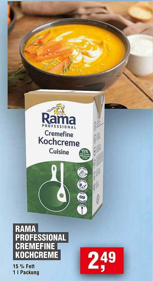Rama Professional Cremefine Kochcreme 1L
