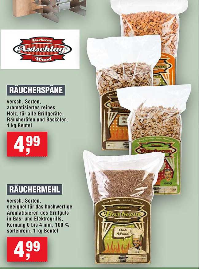 Räucherchips und Räuchermehle für perfekten Grillgenuss
