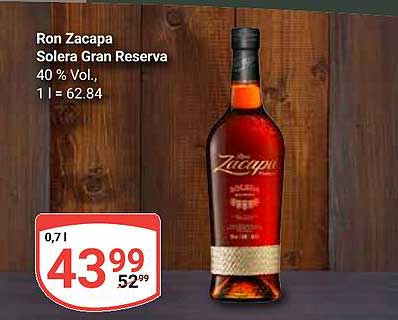 Ron Zacapa Solera Gran Reserva 0,7 l - 40 % Vol.