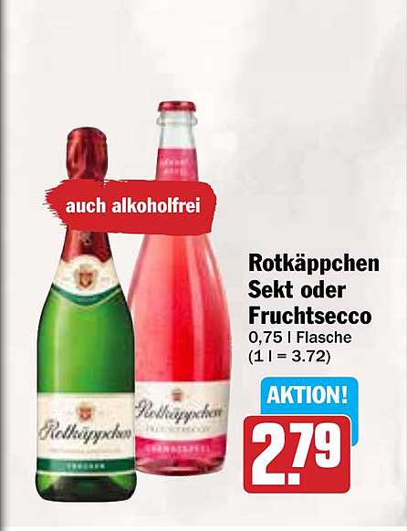 Rotkäppchen Sekt oder Fruchtsecco 0,75 l Flasche