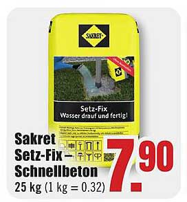Sakret Setz-Fix Schnellbeton 25 kg