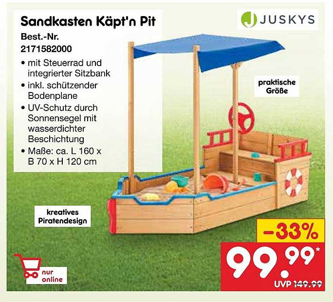 Sandkasten Käpt'n Pit