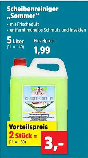 Scheibenreiniger „Sommer“ - 5 Liter