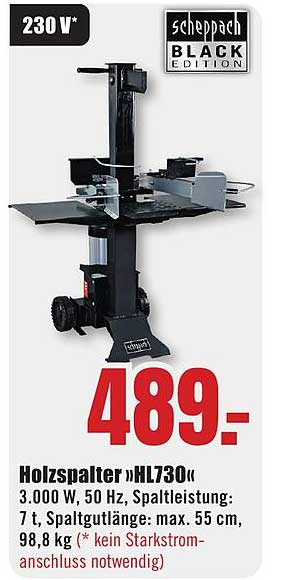 Scheppach Holzspalter HL730