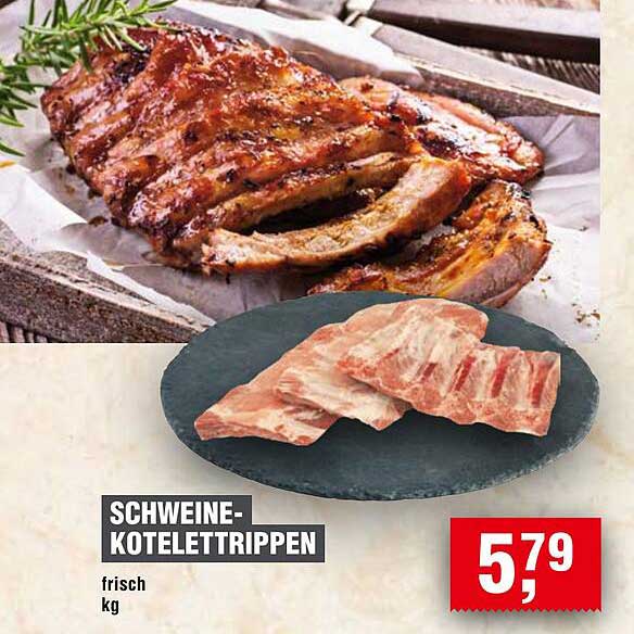 SCHWEINE-KOTELETTRIPPEN frisch