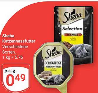 Sheba Katzennassfutter Verschiedene Sorten - jetzt zugreifen!