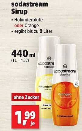 sodastream Sirup - Holunderblüte oder Orange