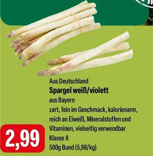 Spargel weiß/violett aus Deutschland – zart und vielseitig