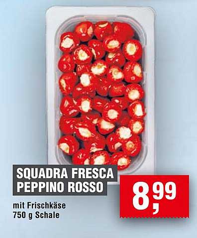 SQUADRA FRESCA PEPPINO ROSSO mit Frischkäse 750 g Schale