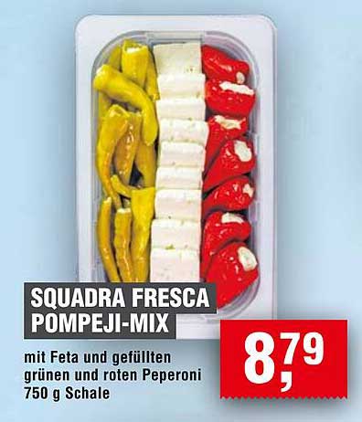 SQUADRA FRESCA POMPEJI-MIX mit Feta und gefüllten Peperoni 750 g