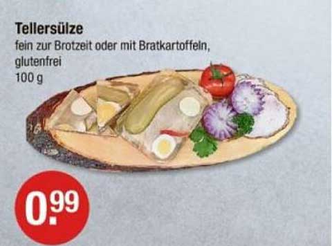 Tellersülze fein zur Brotzeit oder mit Bratkartoffeln, glutenfrei