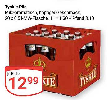 Tyskie Pils - Mild-aromatisch, hopfiger Geschmack