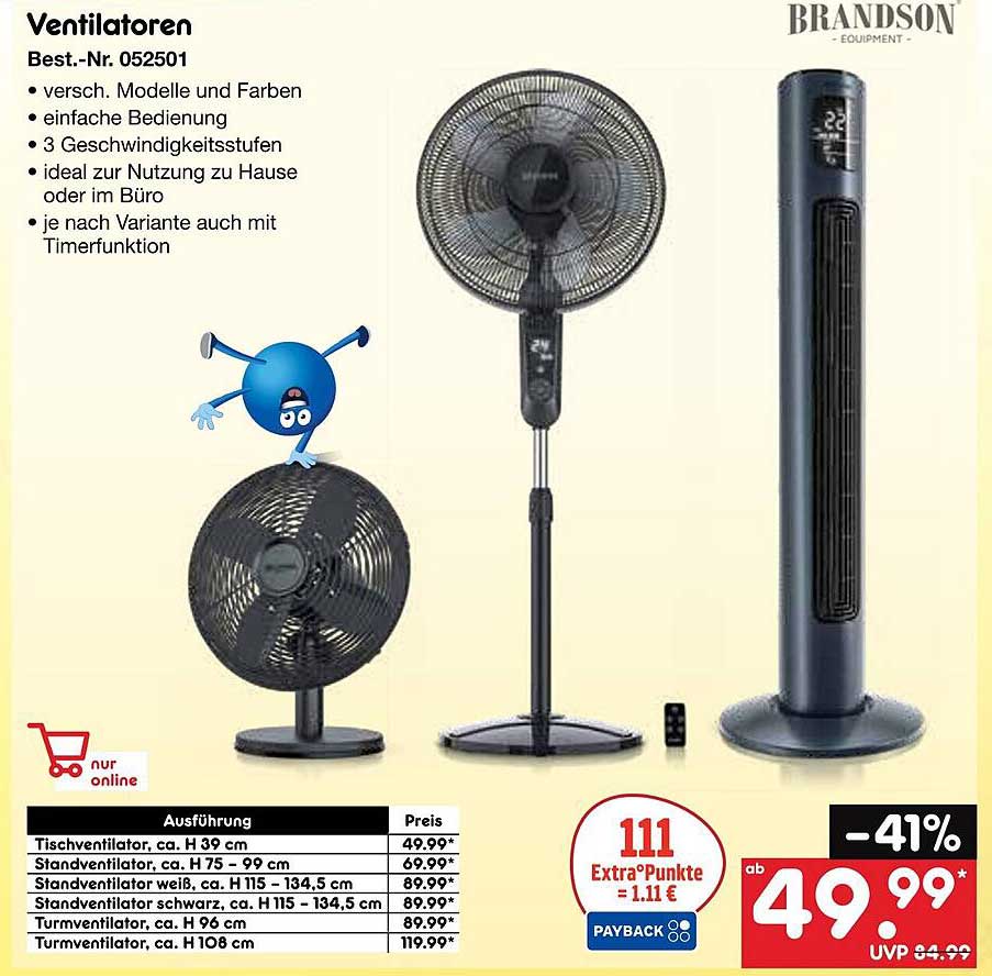 Ventilatoren – Ideal für kühlende Frische im Frühjahr und Sommer