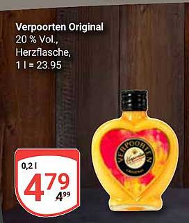 Verpoorten Original 20 % Vol., Herzflasche 0,2 l