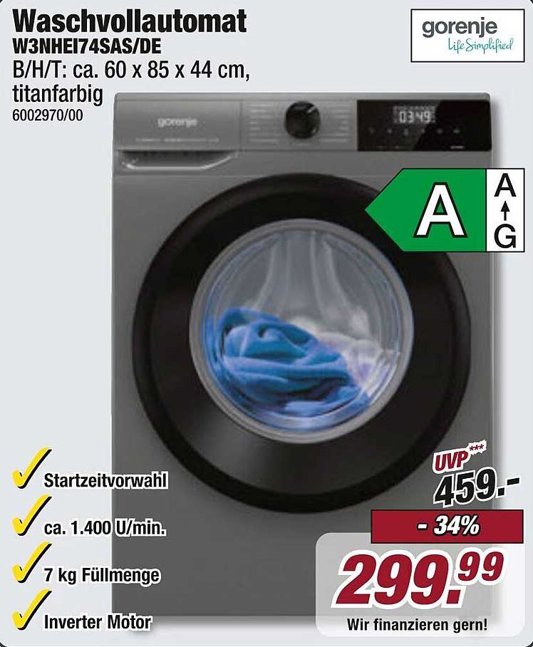 Waschvollautomat W3NHEI74SAS/DE in titanfarbig