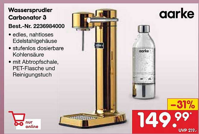 Wassersprudler Carbonator 3 von aarke