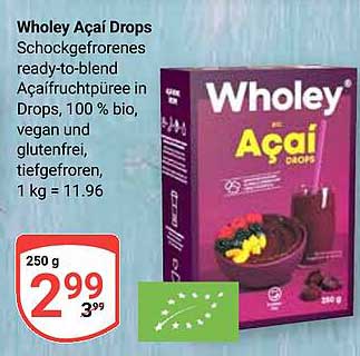 Wholey Açaí Drops 250 g