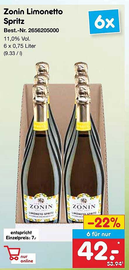 Zonin Limonetto Spritz - 6er Pack
