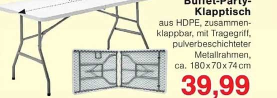 Büffet-Party-Klapptisch
