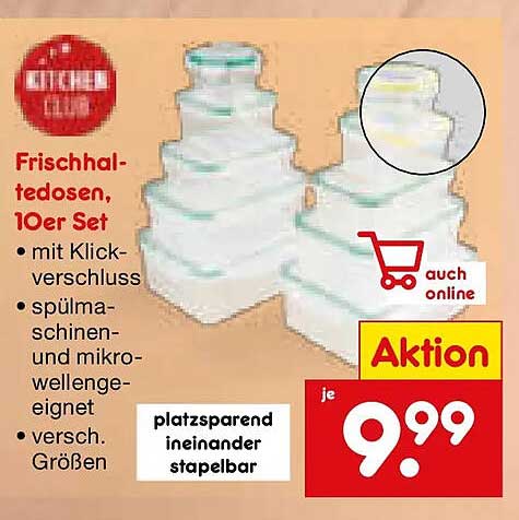 Frischhaltedosen, 10er Set