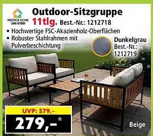 Outdoor-Sitzgruppe 11tlg.
