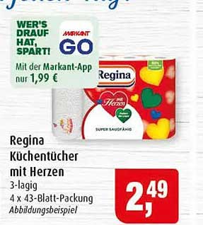 Regina Küchentücher mit Herzen