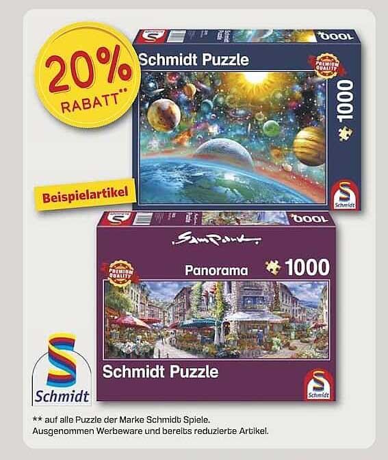 20% Rabatt auf Schmidt Puzzle
