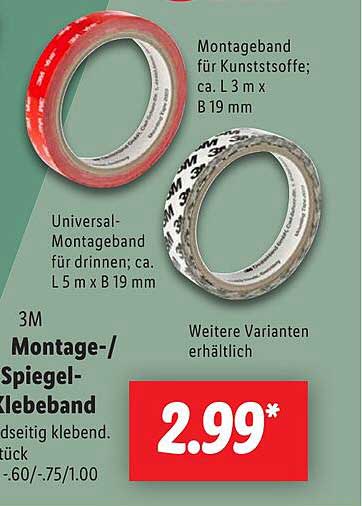 3M Montage-/Spiegel-Klebeband