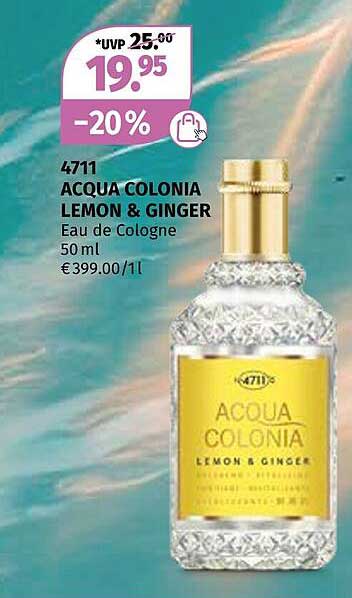 4711 ACQUA COLONIA LEMON & GINGER Eau de Cologne 50 ml