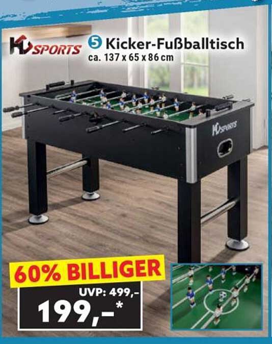 5 Kicker-Fußballtisch