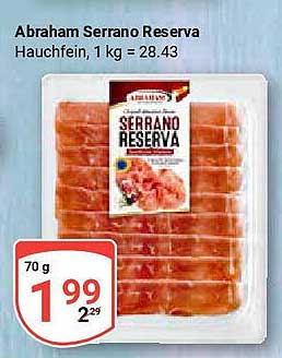Abraham Serrano Reserva - Hauchfein, 70 g