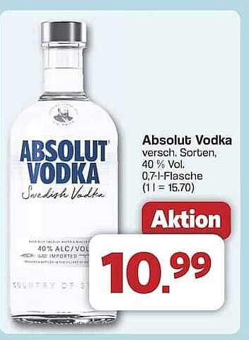 Absolut Vodka, 0,7l - Verschiedene Sorten