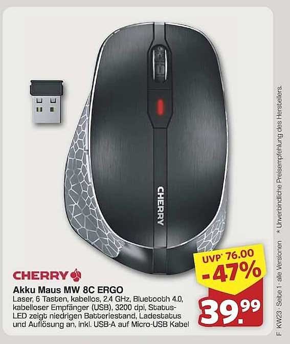 Akku Maus MW 8C ERGO