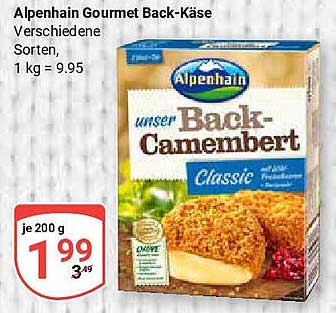 Alpenhain Gourmet Back-Käse – unser Back-Camembert