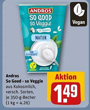 Andros So Good - so Veggie aus Kokosmilch, 350 g