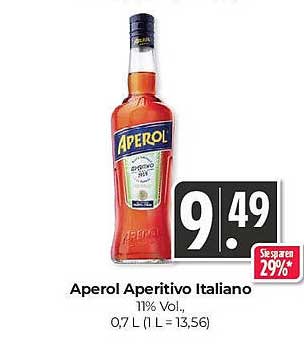 Aperol Aperitivo Italiano 0,7 L - 11% Vol.