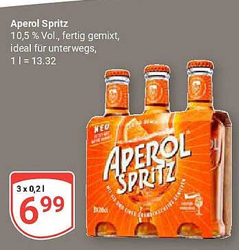 Aperol Spritz - Fertig gemixter Genuss für unterwegs