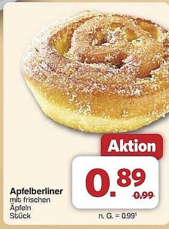 Apfelberliner mit frischen Äpfeln