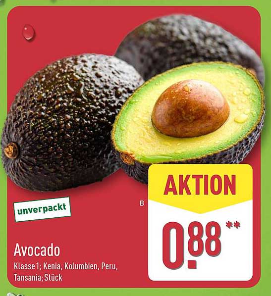 Avocado - Klasse 1, unverkauft, Stück