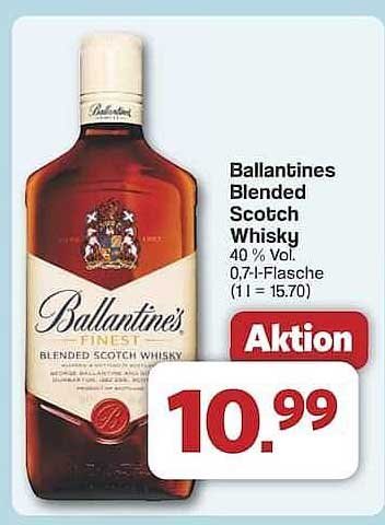 Ballantine's Blended Scotch Whisky 0,7 l Flasche