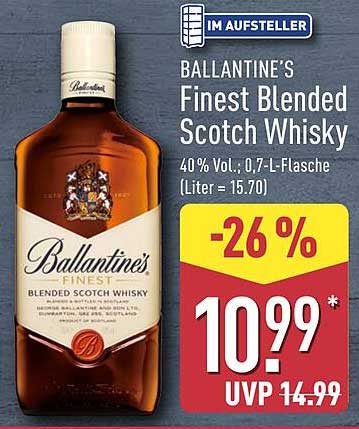 Ballantine's Finest Blended Scotch Whisky 0,7 L