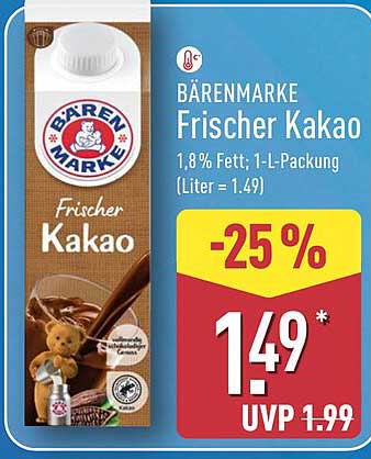 Bärenmarke Frischer Kakao 1L